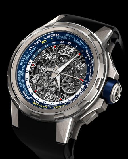 Richard Mille RM 63-02 Replica Watch Automatic Winding Worldtimer